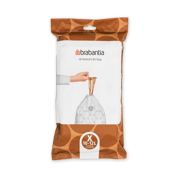 Vrecia na odpadky v súprave 40 ks 12 l PerfectFit X – Brabantia