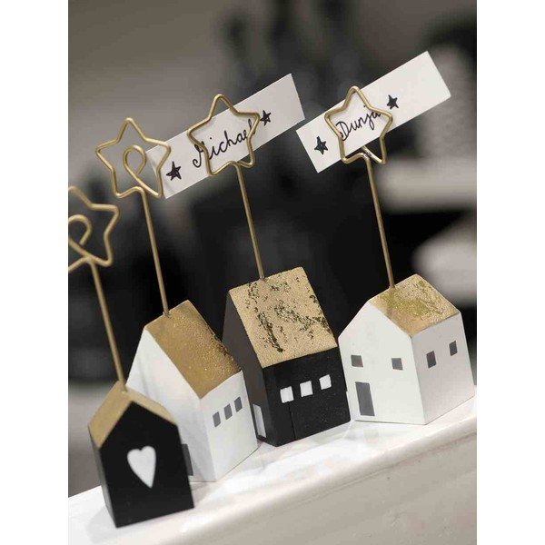 Sada 4 stojančekov na menovky House-image-1