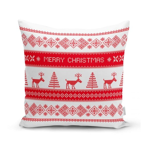 Súprava 4 vianočných obliečok na vankúš a behúň na stôl Minimalist Cushion Covers Joy-image-2