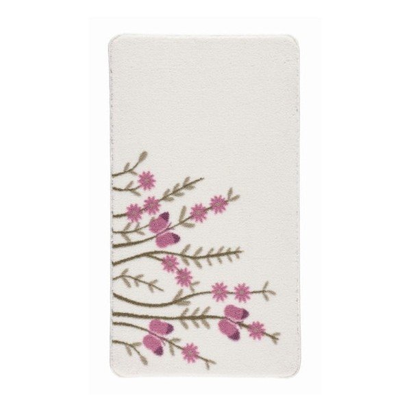 Biela predložka do kúpeľne Confetti Bathmats Aroma, 57 x 100 cm-image-1