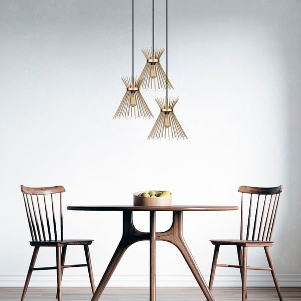 Kovové závesné svietidlo v zlatej farbe ø 34 cm Izmir – Squid Lighting-image-3