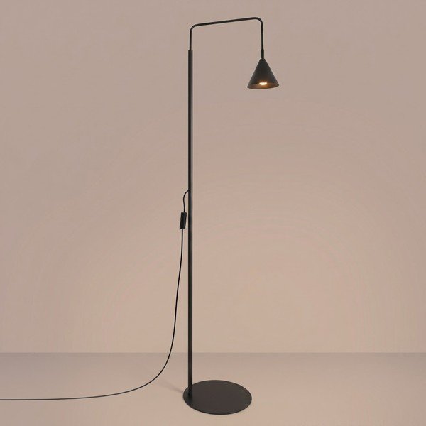Čierna oceľová stojacia lampa s ohýbateľnou konštrukciou (výška  165 cm) Zylo – Sollux-image-3