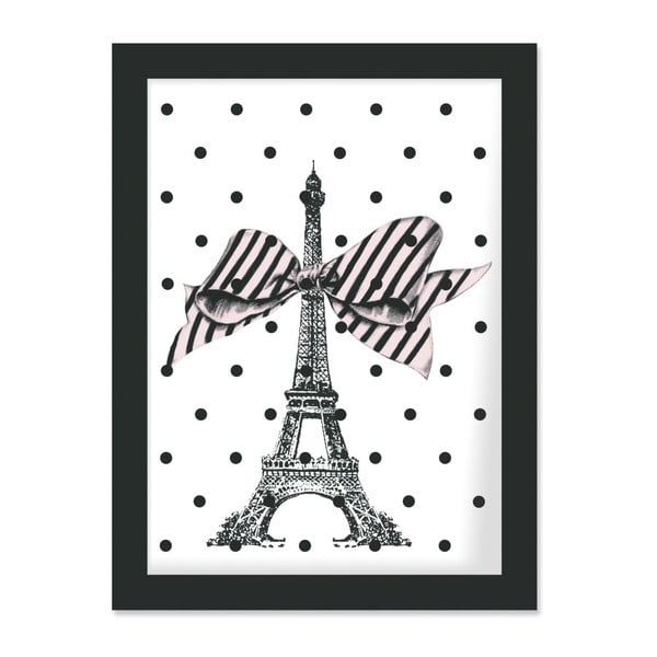 Plagát v ráme Eiffel and Dots, 30x40 cm