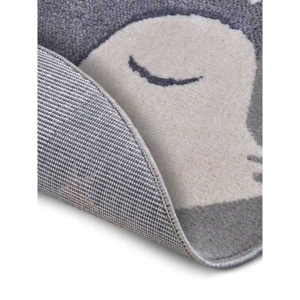 Sivý detský koberec ø 140 cm Fox – Hanse Home-image-3
