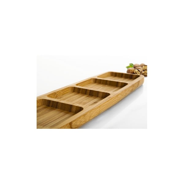 Bambusová servírovacia miska Bambum Ganberi, 33 × 10 cm-image-1