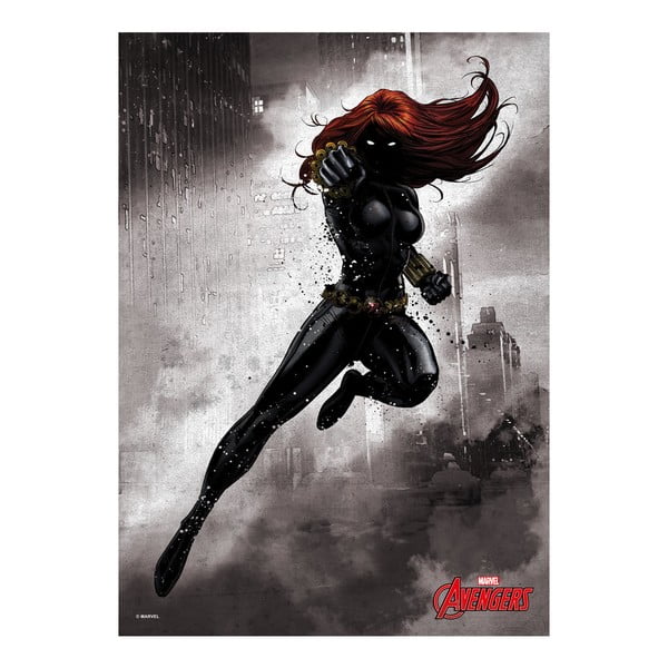 Nástenná ceduľa Marvel Dark Edition - Black Widow