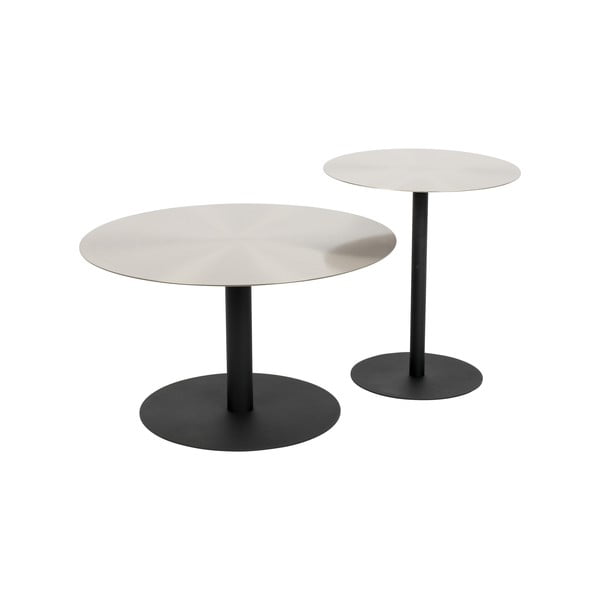 Kovový okrúhly odkladací stolík ø 40 cm Snow – Zuiver-image-3