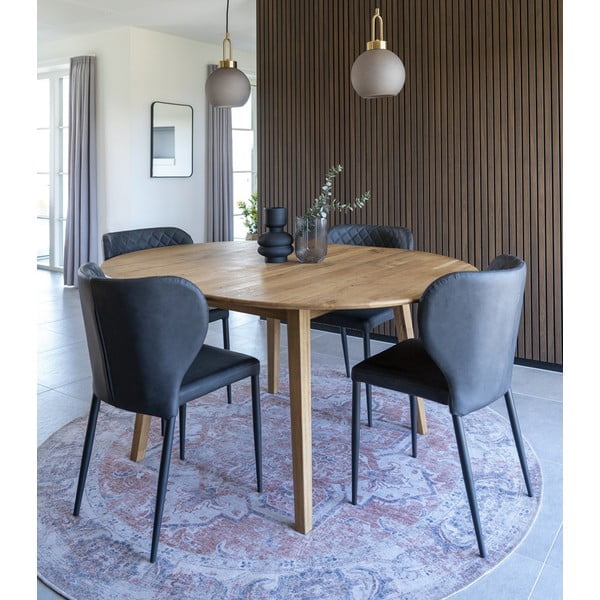 Tmavosivé jedálenské stoličky v súprave 4 ks Pisa – House Nordic-image-1