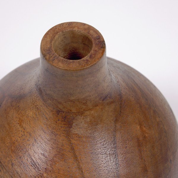 Prírodná váza z agátového dreva Kave Home Tyara, výška 15,5 cm-image-2