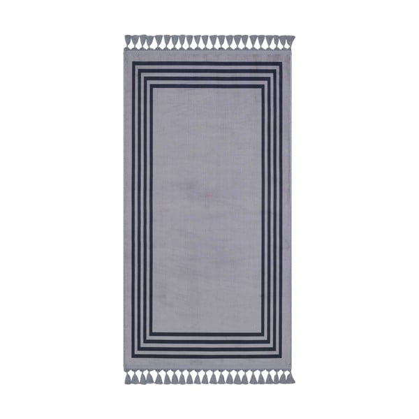 Sivý umývateľný koberec behúň 200x80 cm - Vitaus