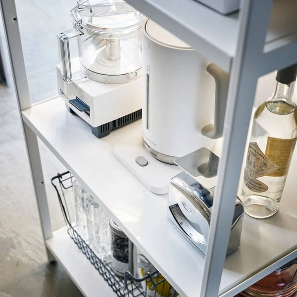 Matne biely oceľový regál 60x170x46,5 cm Tower – YAMAZAKI-image-2