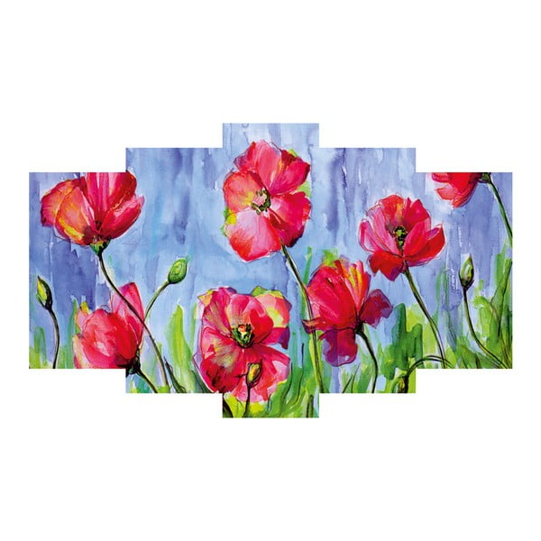 5-dielny obraz Poppies
