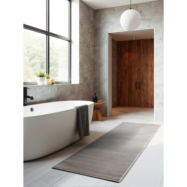 Antracitovo-krémový behúň 80x240 cm Perles Dolomite – Elle Decoration-image-1