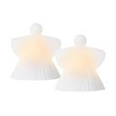 Biele svetelné dekorácie v súprave 2 ks ø 9 cm Asta – Sirius