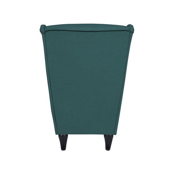 Tyrkysové kreslo ušiak Micadoni Home Pirla-image-2
