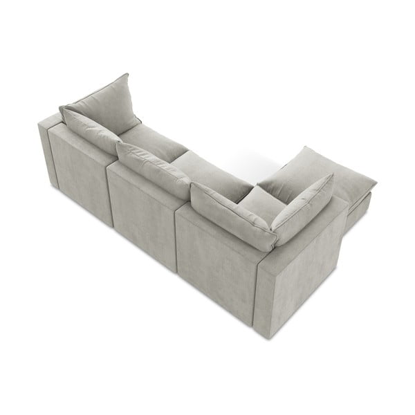 Svetlosivá rohová pohovka (ľavý roh/s leňoškou) Manao – Makamii-image-3