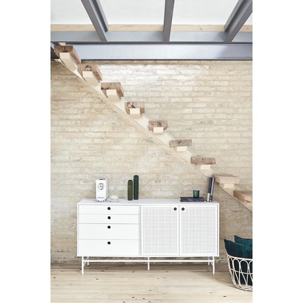 Biela komoda Teulat Punto, šírka 150 cm-image-1
