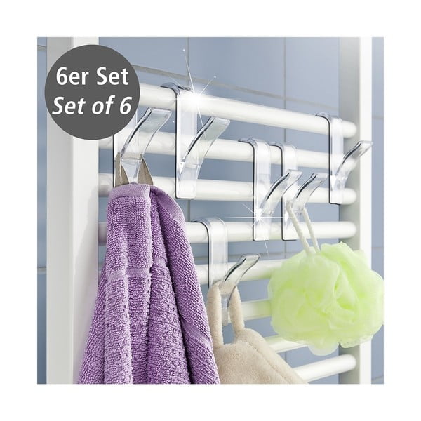 Súprava 6 háčikov na radiátor Wenko Hook-image-1