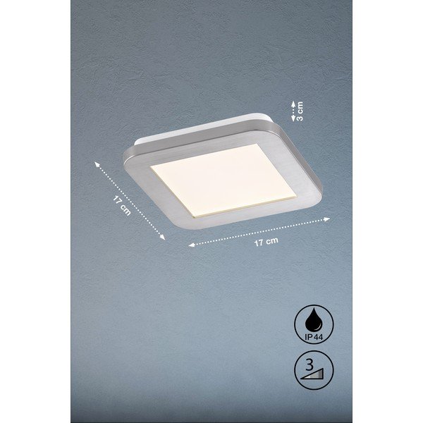 LED stropné svietidlo v striebornej farbe 17x17 cm Gotland – Fischer &amp; Honsel-image-3