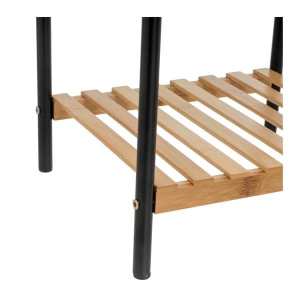 Bambusový regál v čierno-prírodnej farbe 30x75 cm – Casa Selección-image-3