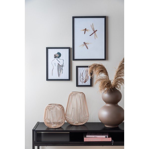 Svetlohnedý stolový lampáš PT LIVING Lantern, výška 21 cm-image-1