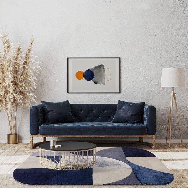 Tmavomodrý vlnený koberec 160x230 cm Indigo – Asiatic Carpets-image-1