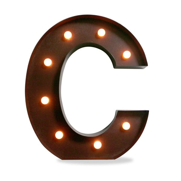 Svetelná LED dekorácia Letter C