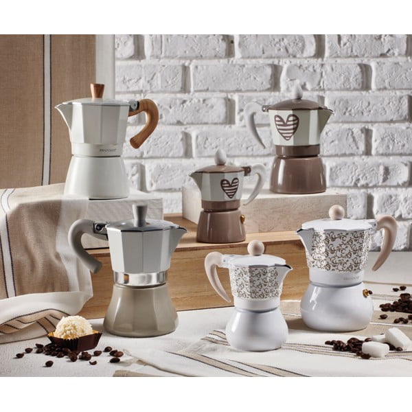 Sivá moka kanvička pre 3 šálky Brandani Hearbeat-image-1