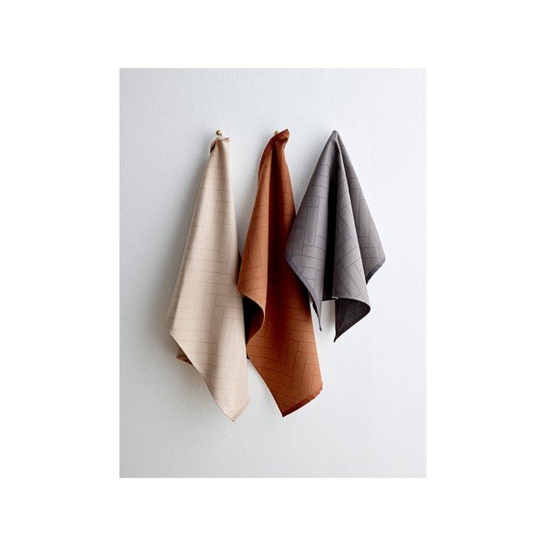 Súprava 3 bavlnených utierok Södahl Tiles-image-2