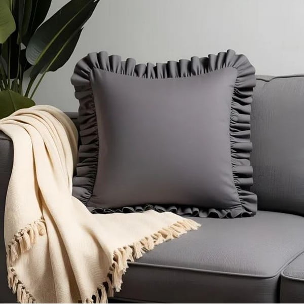 Obliečka na vankúš s prímesou bavlny 40x40 cm Ruffled – Mila Home-image-3