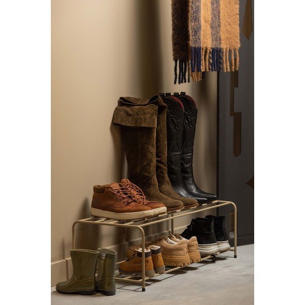 Svetlohnedá kovová skrinka na topánky Josse – WOOOD-image-1