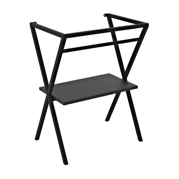 Čierny podstavec pod umývadlo 56,5x72 cm Ferro – Sapho
