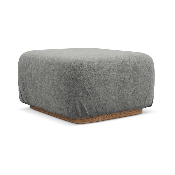 Sivá modulárna podnožka z textílie buklé Ailani – Makamii-image-1