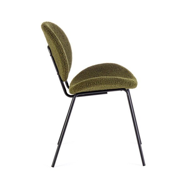 Khaki čalúnená jedálenská stolička Maddie – Yes Everyday-image-3