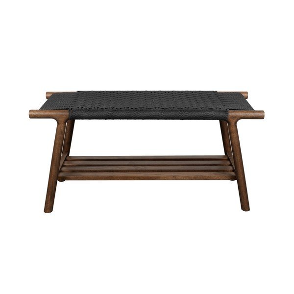 Drevená lavica v tmavo prírodnej farbe Kintaro – Dutchbone