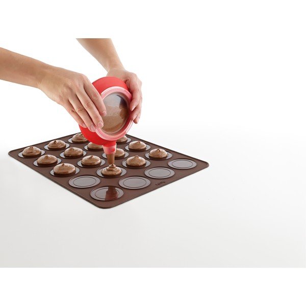 Červená pomôcka na zdobenie na cupcakes so 6 nadstavcami Lékué Decomax-image-3