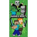 Zelená bavlnená detská osuška 70x140 cm Minecraft Let´s Survive – Jerry Fabrics