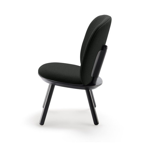 Čierne vlnené kreslo EMKO Naïve-image-3