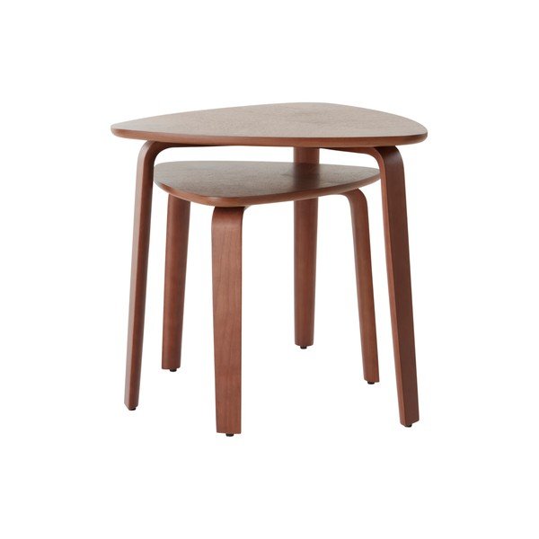 Odkladacie stolíky v súprave 2 ks v dekore orecha 55x56 cm Tulua – Jotex-image-3
