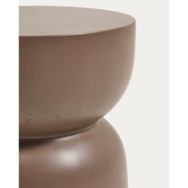 Betónový okrúhly záhradný stolík ø 32 cm Garbet – Kave Home-image-2