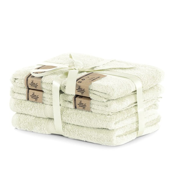 Set 2 svetlobéžových osušiek a 4 uterákov DecoKing Bamby-image-1