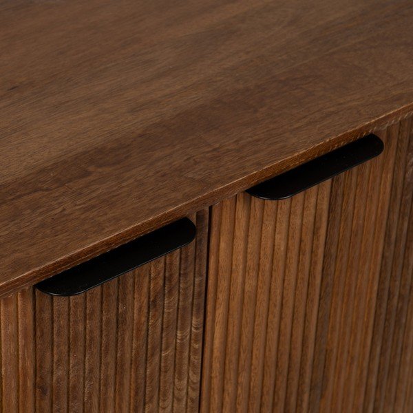 Hnedá komoda z mangového dreva 160x78x40 cm Sagara – Ixia-image-4