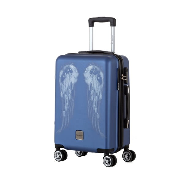 Modrý cestovný kufor Berenice Wings, 44 l