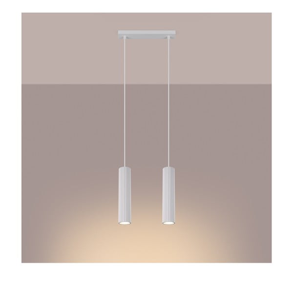 Biele závesné svietidlo Gleam – Sollux-image-1
