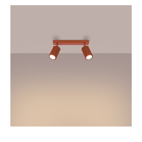 Bodové svietidlo v tehlovej farbe 6,5x30 cm Gleam – Sollux-image-3