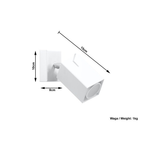 Biele nástenné svietidlo Sollux Toscana-image-4