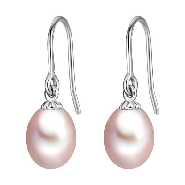Náušnice s fialovou perlou Chakra Pearls Loes