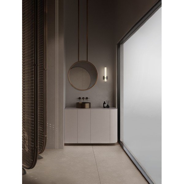 Biele/matne čierne oceľové LED nástenné svietidlo Luca – Nova Luce-image-4