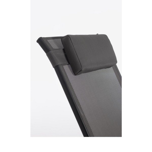 Antracitové kovové záhradné kreslo Ercolano – Bizzotto-image-1