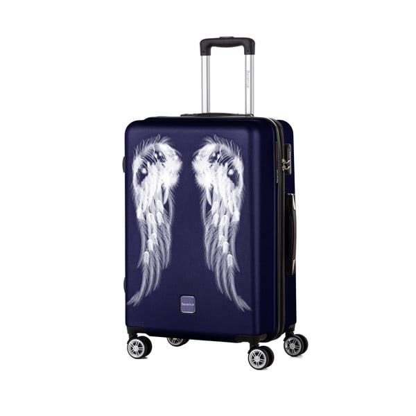 Tmavomodrý cestovný kufor Berenice Wings, 71 l